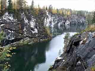  Republic of Karelia:  Russia:  
 
 Ruskeala marble quarries
